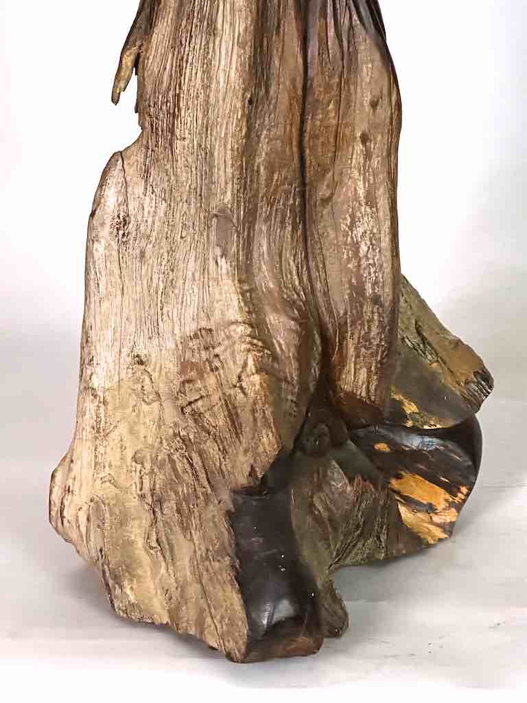 Vietnamese Rosewood Buddhist God Statue