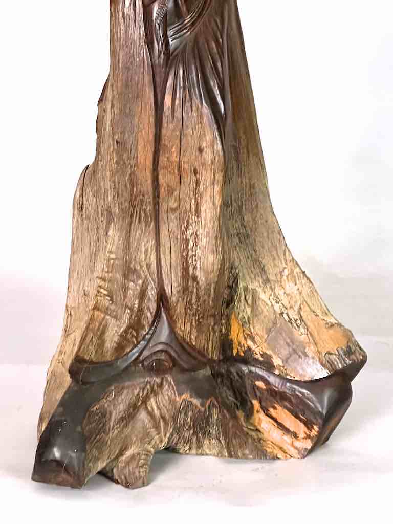 Vietnamese Rosewood Buddhist God Statue