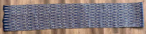 Very Long Blue & White Philippine Abaca Textile Roll | 7 yards