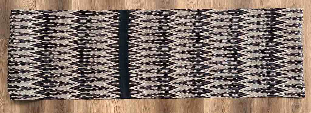 Long Black & White Philippine Abaca Textile Roll | 2 1/4 yards