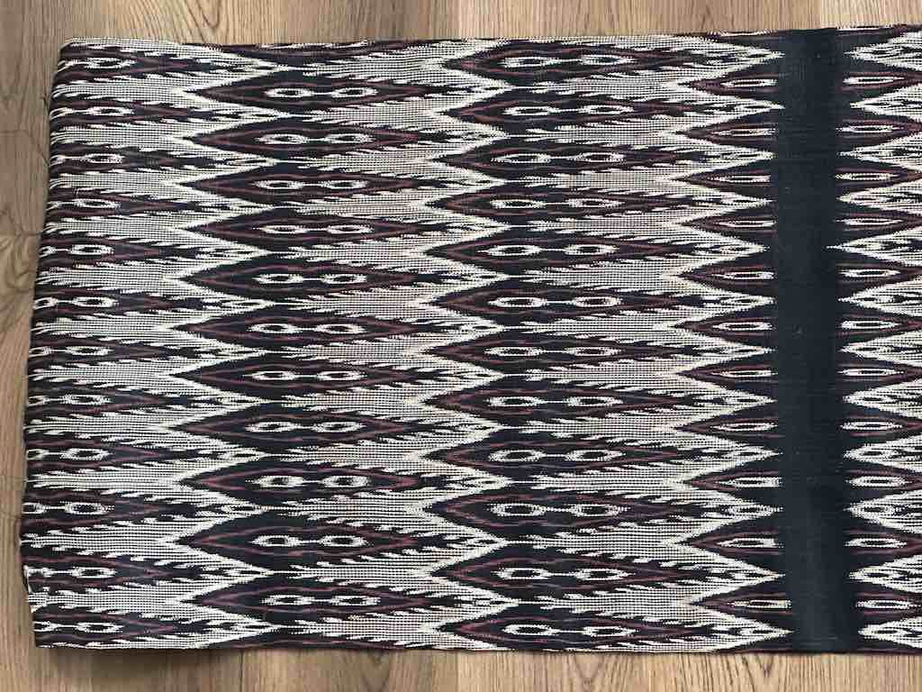 Long Black & White Philippine Abaca Textile Roll | 2 1/4 yards