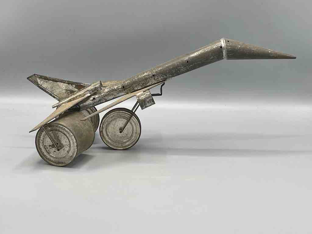 African Recycled Metal Can Toy Concorde Airplane - Senegal