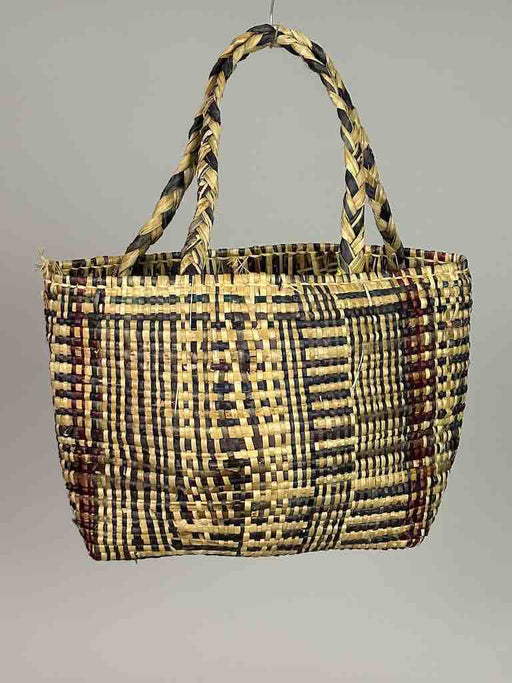 Medium Swampgrass Straw Beach Handbag - Benin