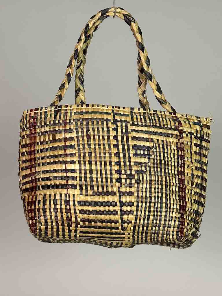 Medium Swampgrass Straw Beach Handbag - Benin