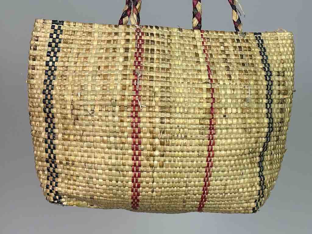 Large Swampgrass Straw Beach Handbag - Benin