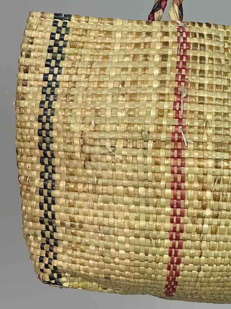 Large Swampgrass Straw Beach Handbag - Benin