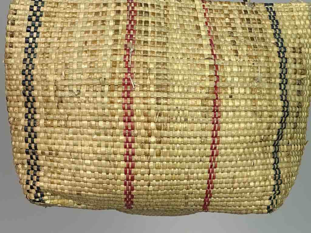 Large Swampgrass Straw Beach Handbag - Benin