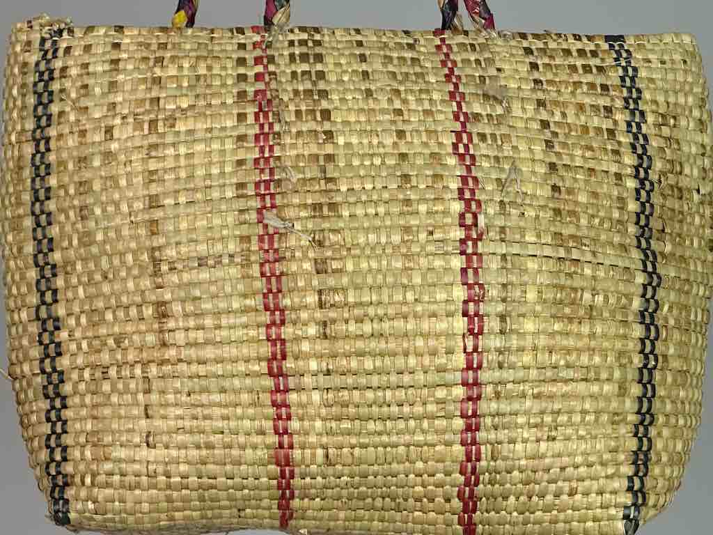 Large Swampgrass Straw Beach Handbag - Benin