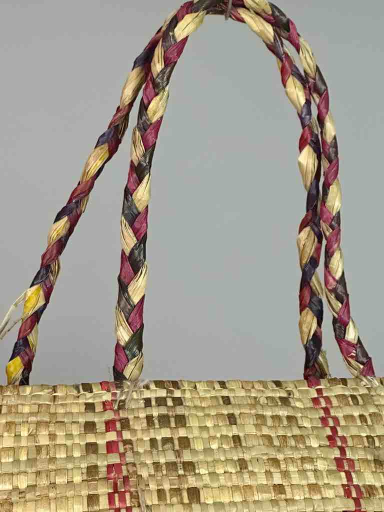 Large Swampgrass Straw Beach Handbag - Benin