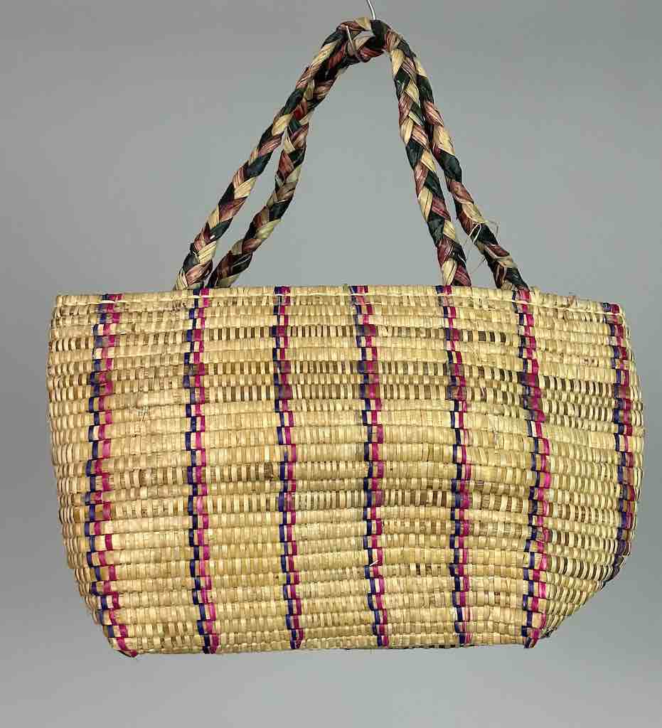 Small Swampgrass Straw Beach Handbag - Benin