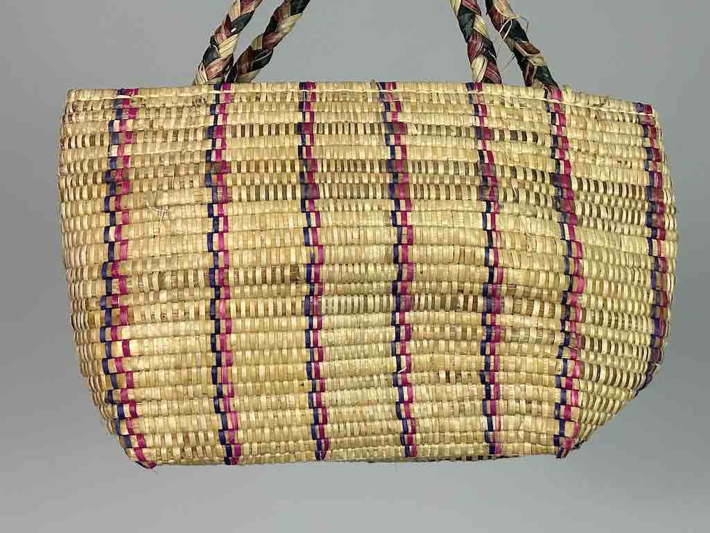 Small Swampgrass Straw Beach Handbag - Benin