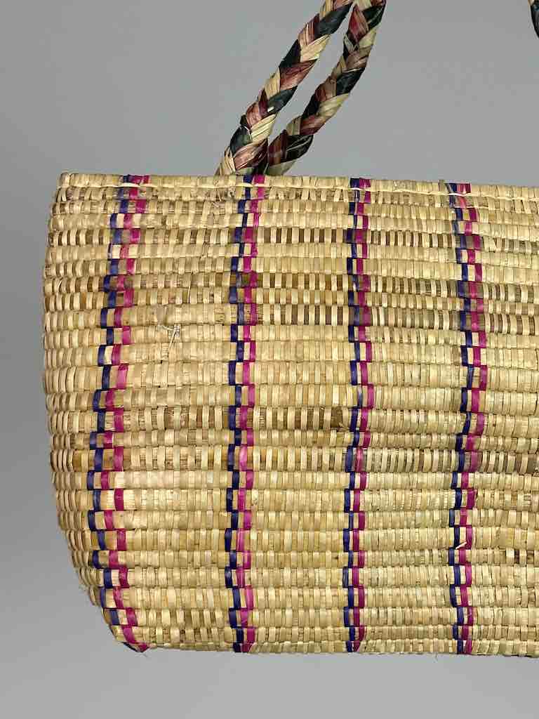 Small Swampgrass Straw Beach Handbag - Benin