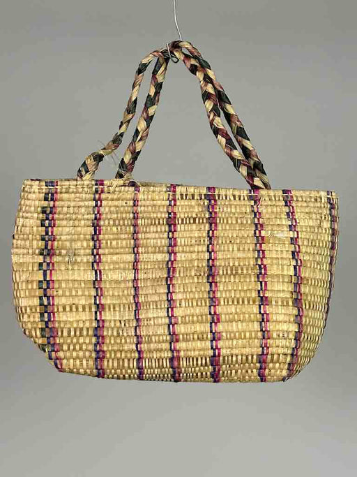 Small Swampgrass Straw Beach Handbag - Benin