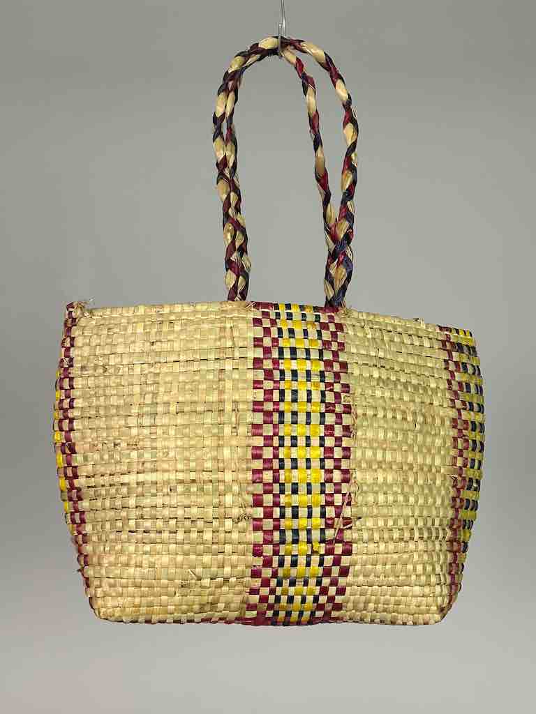 Small Swampgrass Straw Beach Handbag - Benin