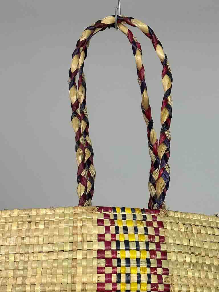 Small Swampgrass Straw Beach Handbag - Benin