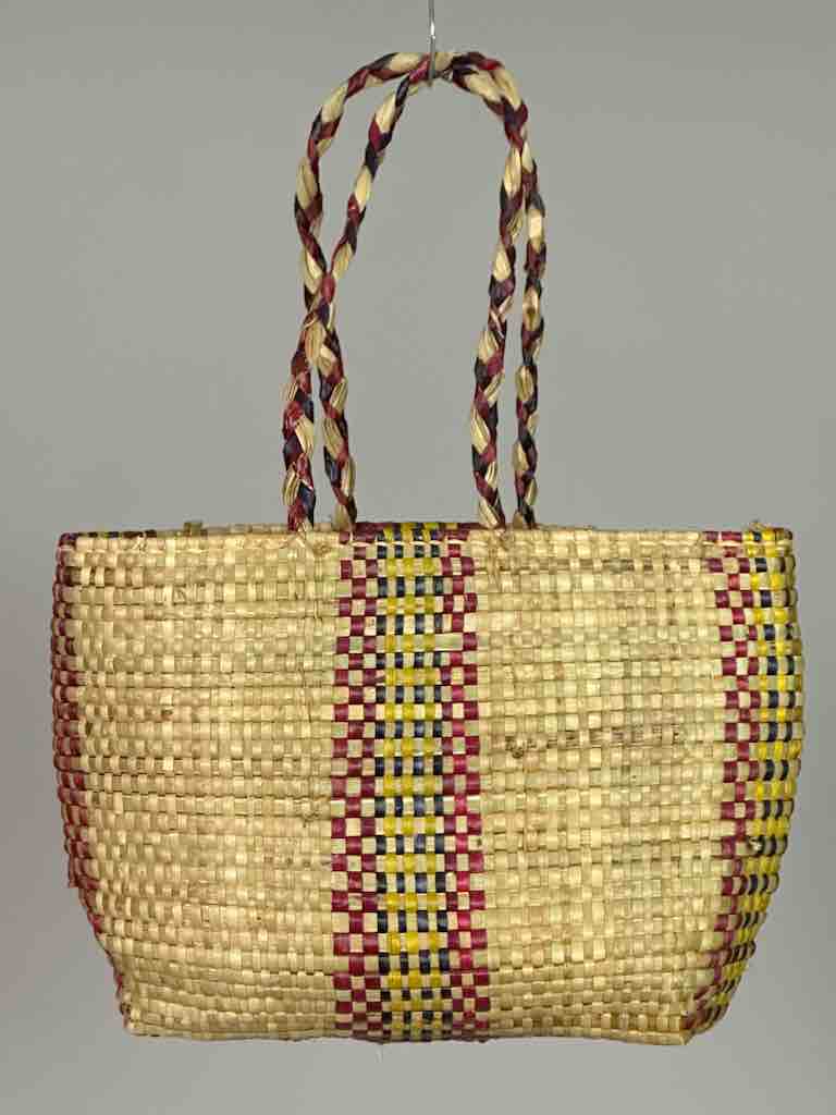 Small Swampgrass Straw Beach Handbag - Benin