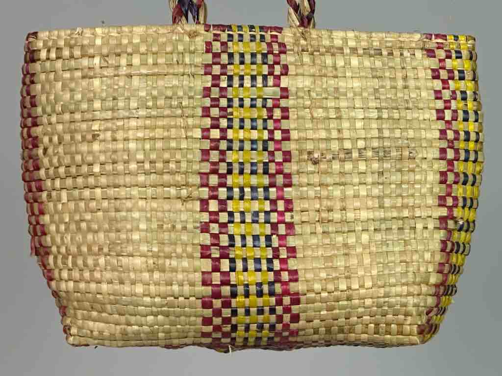 Small Swampgrass Straw Beach Handbag - Benin