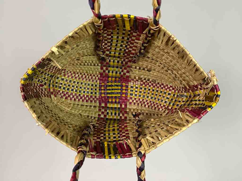 Small Swampgrass Straw Beach Handbag - Benin