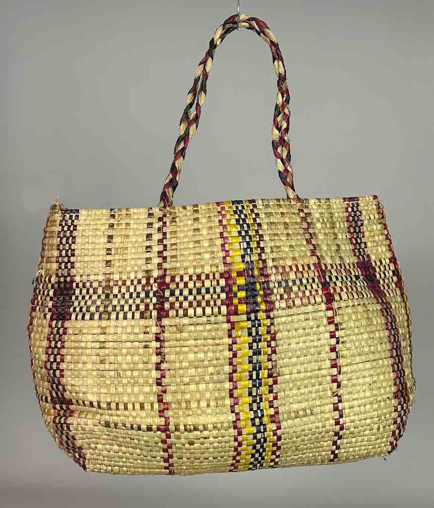 Large Swampgrass Straw Beach Handbag - Benin