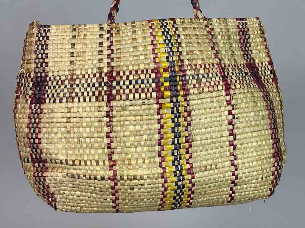 Large Swampgrass Straw Beach Handbag - Benin