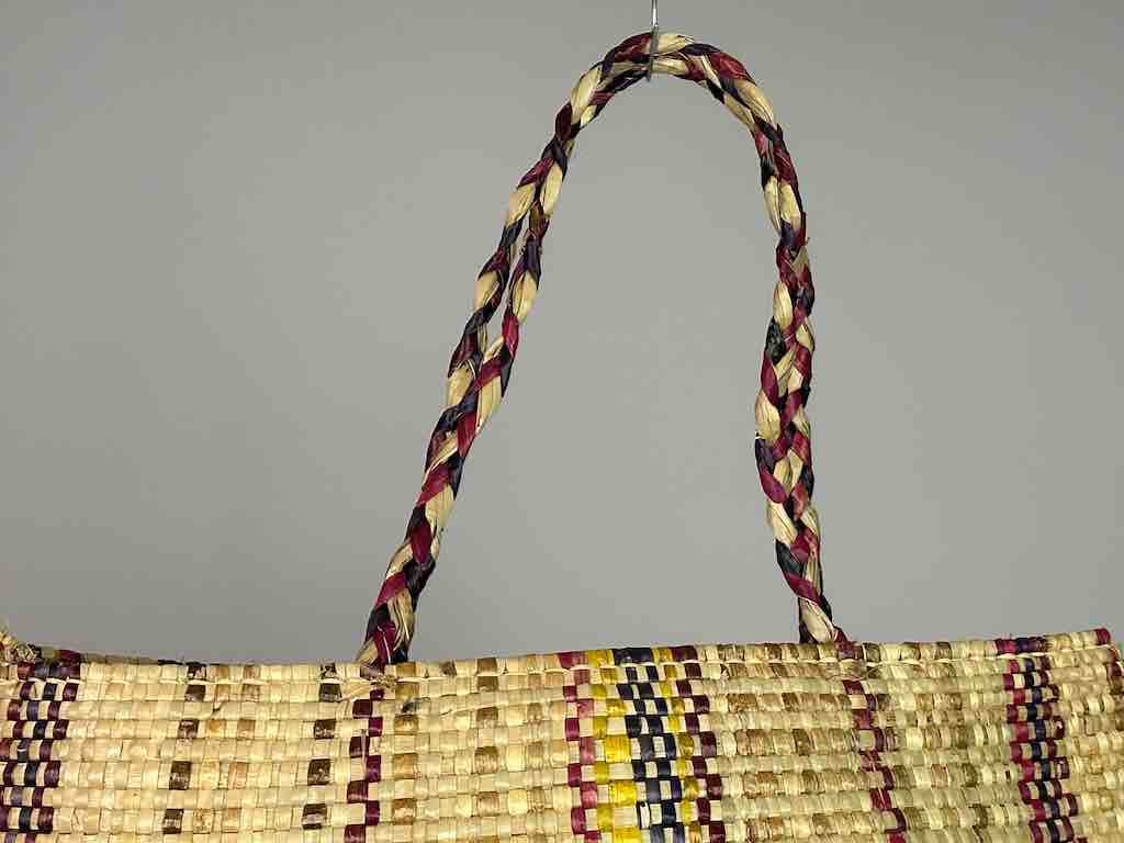 Large Swampgrass Straw Beach Handbag - Benin