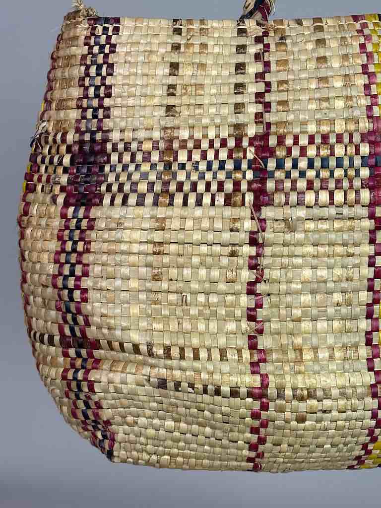 Large Swampgrass Straw Beach Handbag - Benin