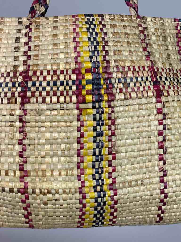 Large Swampgrass Straw Beach Handbag - Benin