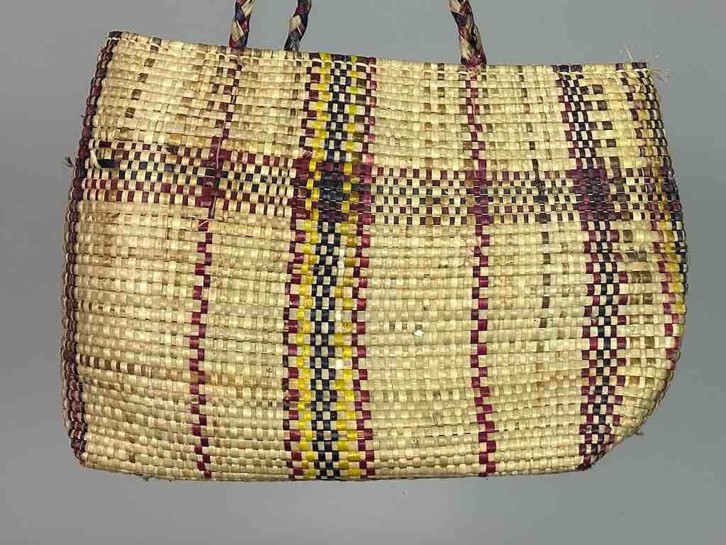 Large Swampgrass Straw Beach Handbag - Benin