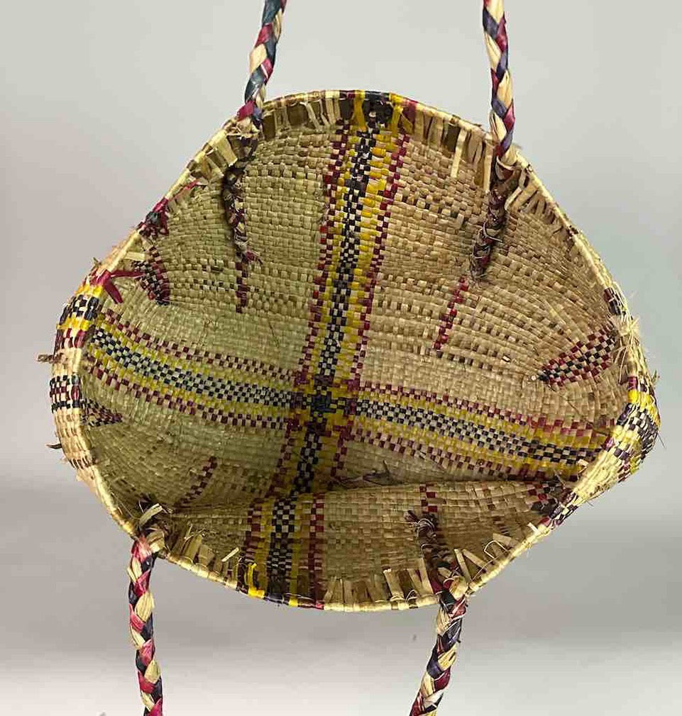 Large Swampgrass Straw Beach Handbag - Benin