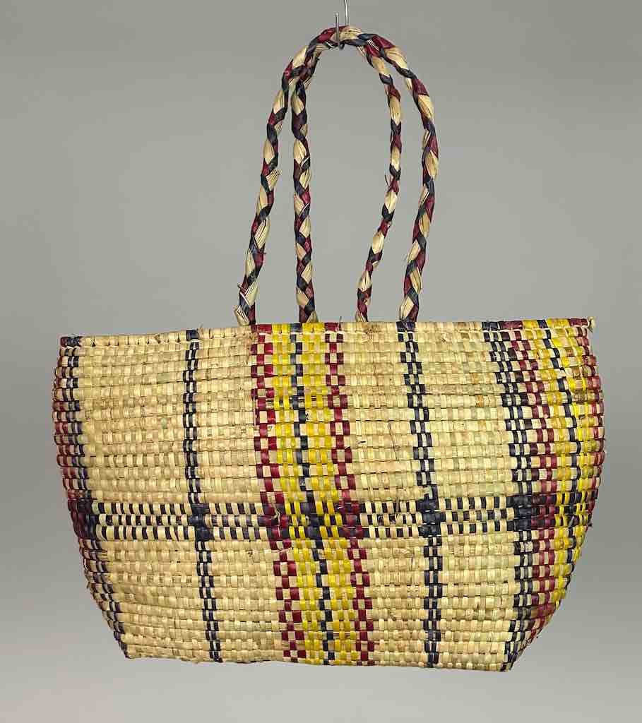 Small Swampgrass Straw Beach Handbag - Benin