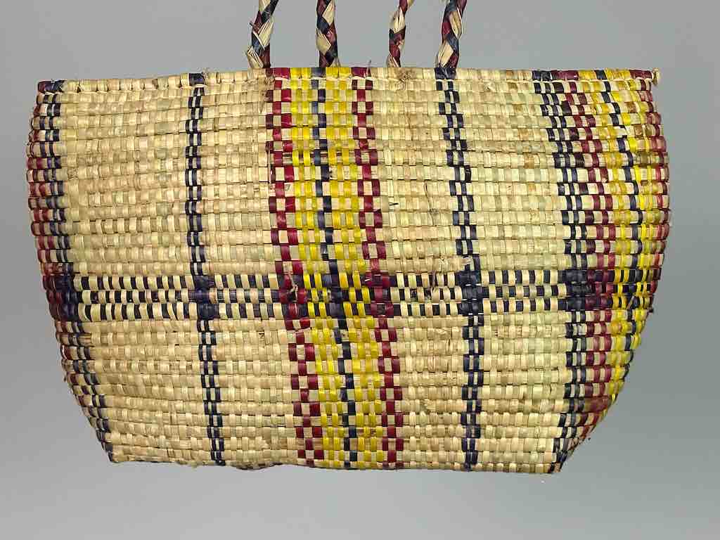 Small Swampgrass Straw Beach Handbag - Benin