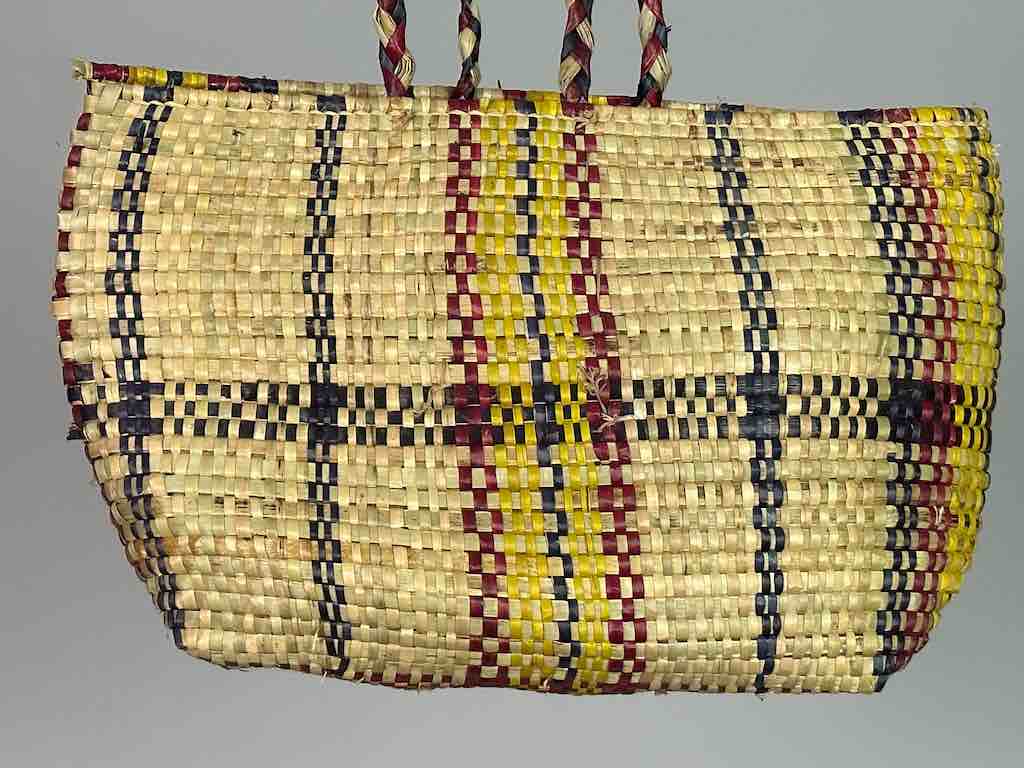 Small Swampgrass Straw Beach Handbag - Benin