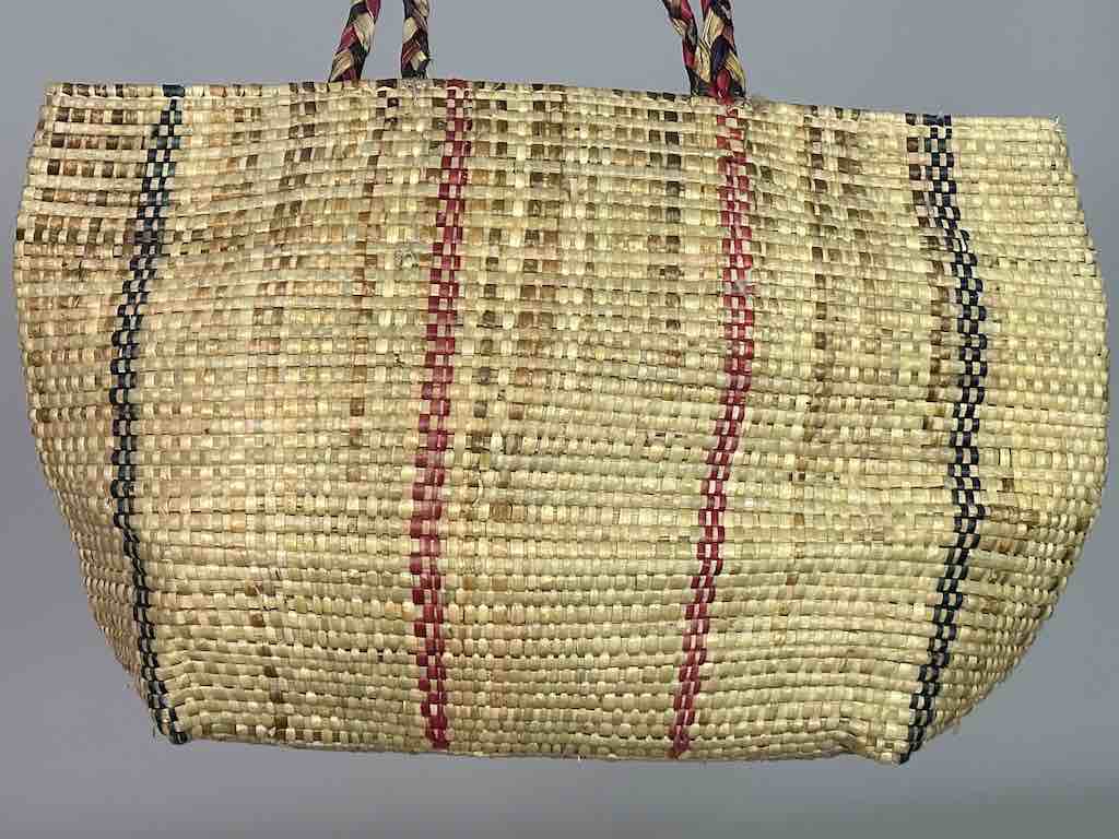 Extra Large Swampgrass Straw Beach Handbag - Benin