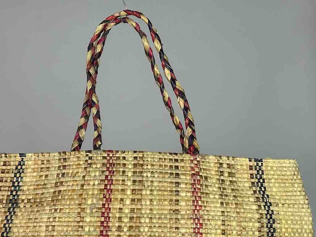 Extra Large Swampgrass Straw Beach Handbag - Benin