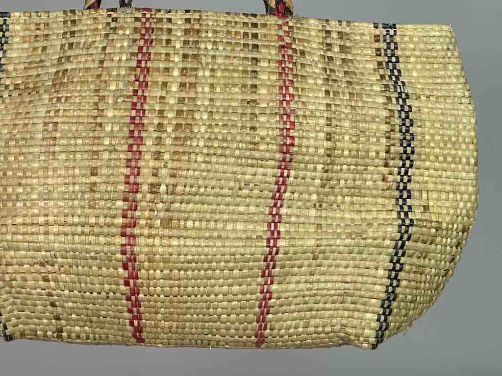 Extra Large Swampgrass Straw Beach Handbag - Benin