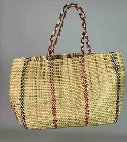 Extra Large Swampgrass Straw Beach Handbag - Benin