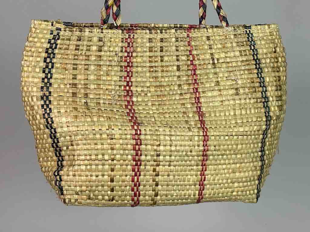 Large Swampgrass Straw Beach Handbag - Benin