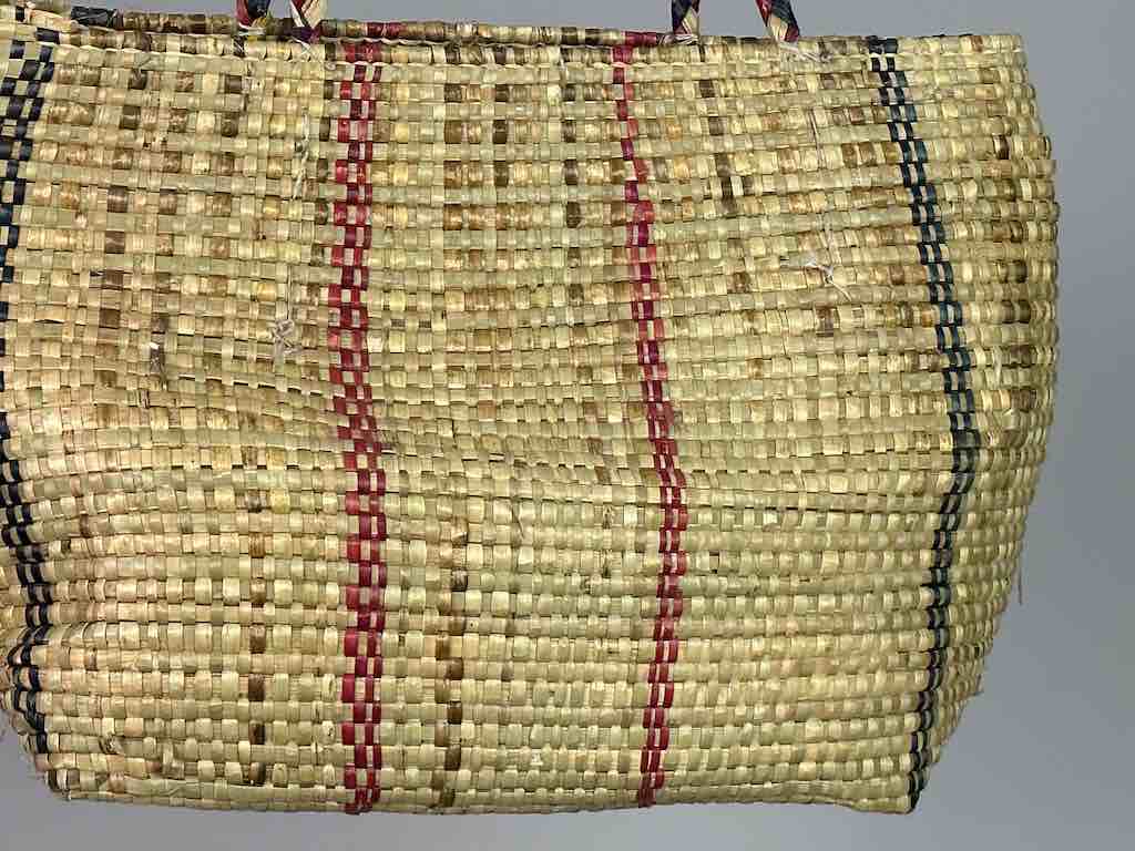 Large Swampgrass Straw Beach Handbag - Benin