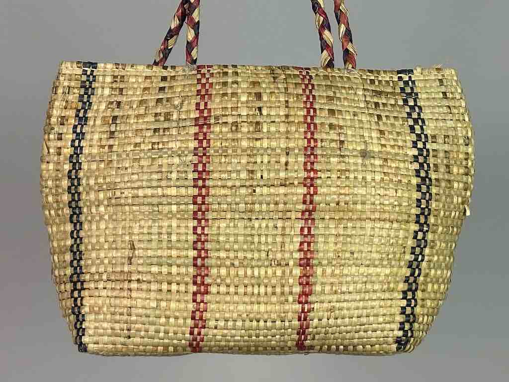 Large Swampgrass Straw Beach Handbag - Benin