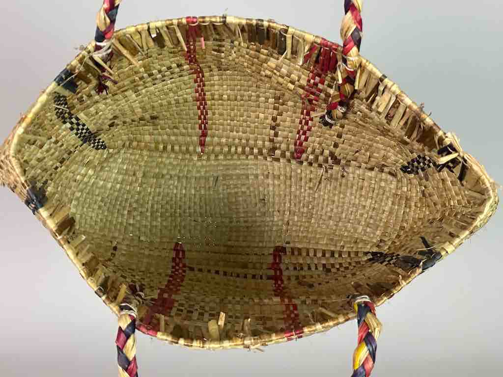 Large Swampgrass Straw Beach Handbag - Benin