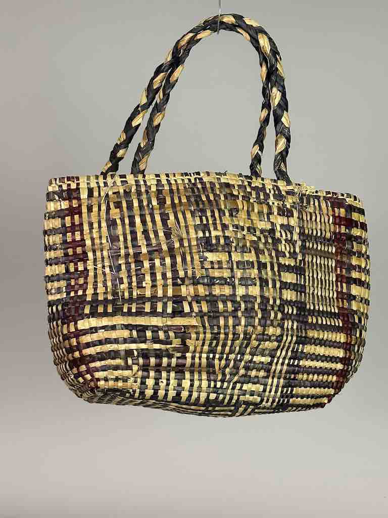 Small Swampgrass Straw Beach Handbag - Benin