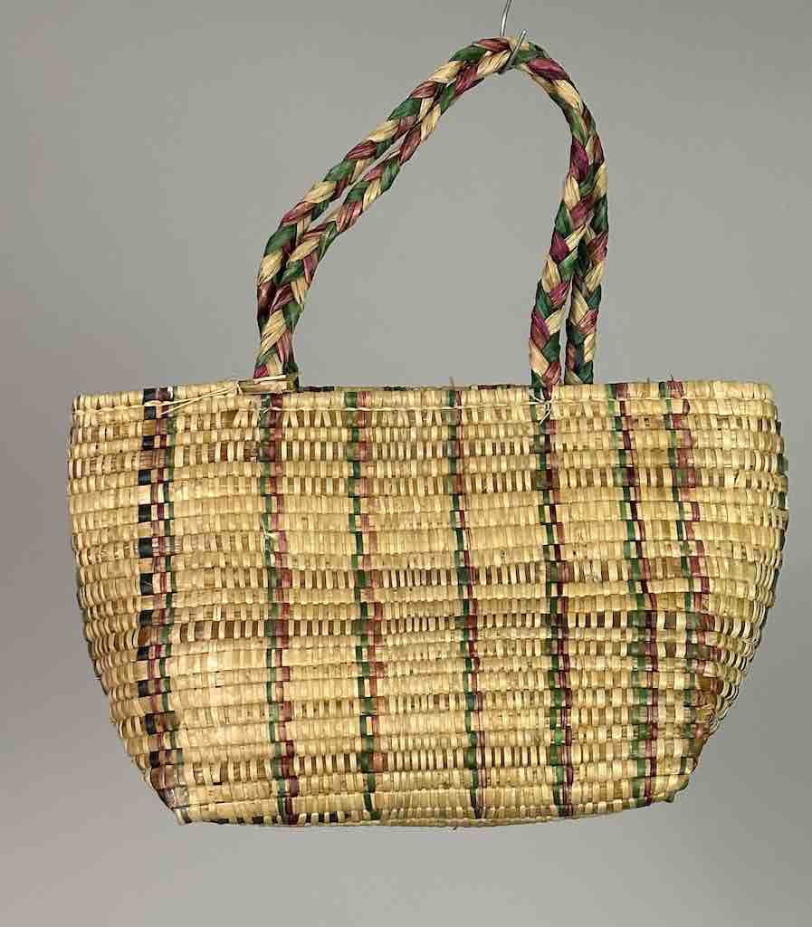 Small Swampgrass Straw Beach Handbag - Benin