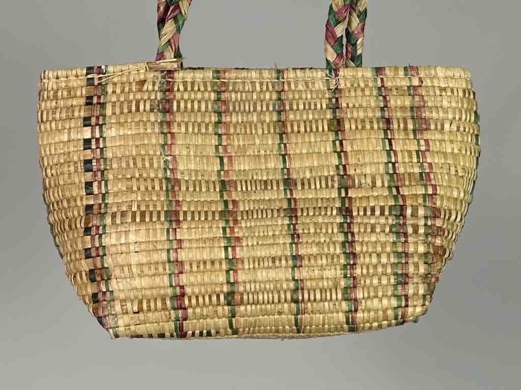 Small Swampgrass Straw Beach Handbag - Benin