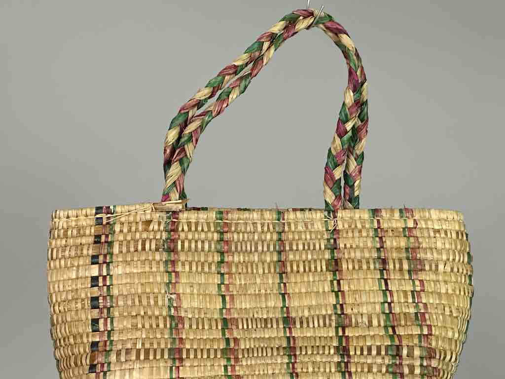 Small Swampgrass Straw Beach Handbag - Benin