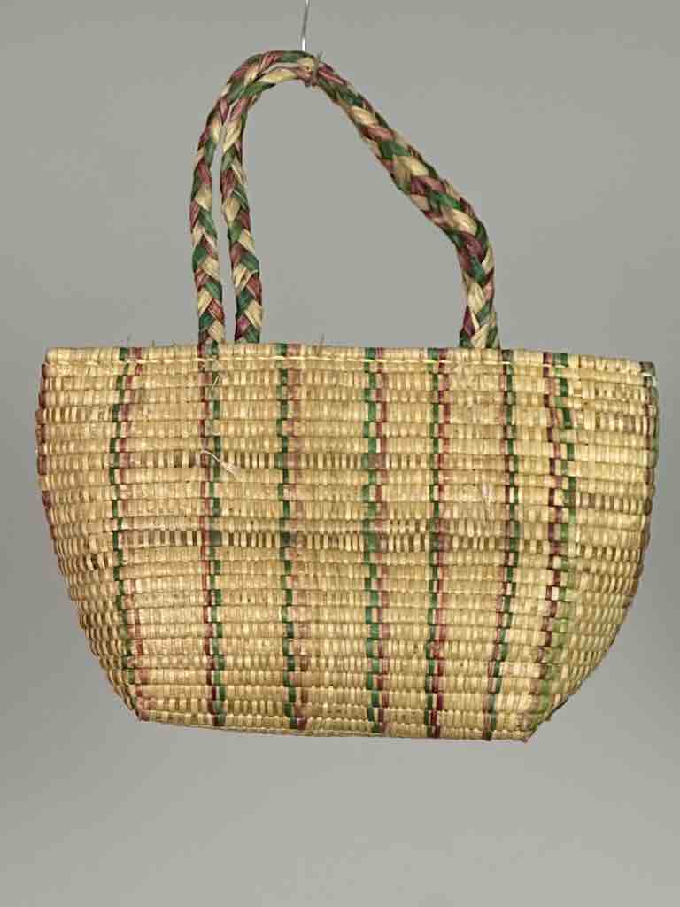 Small Swampgrass Straw Beach Handbag - Benin