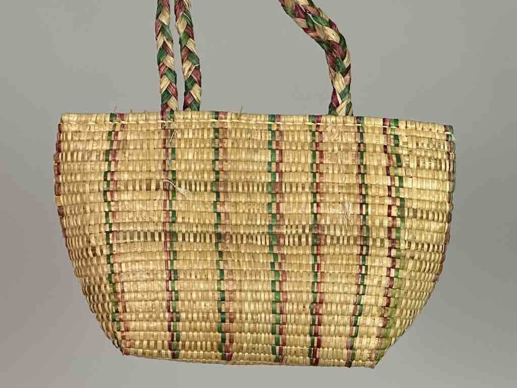 Small Swampgrass Straw Beach Handbag - Benin