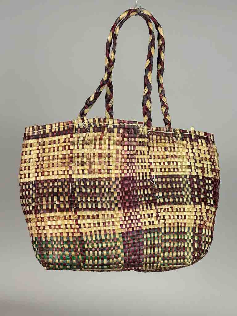 Medium Swampgrass Straw Beach Handbag - Benin