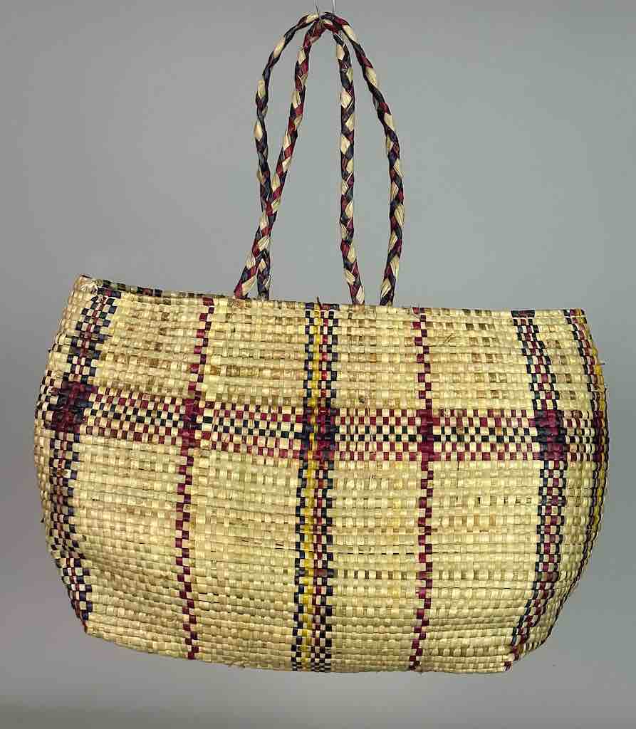 Large Swampgrass Straw Beach Handbag - Benin