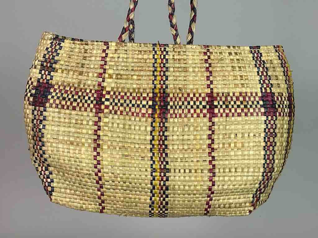 Large Swampgrass Straw Beach Handbag - Benin