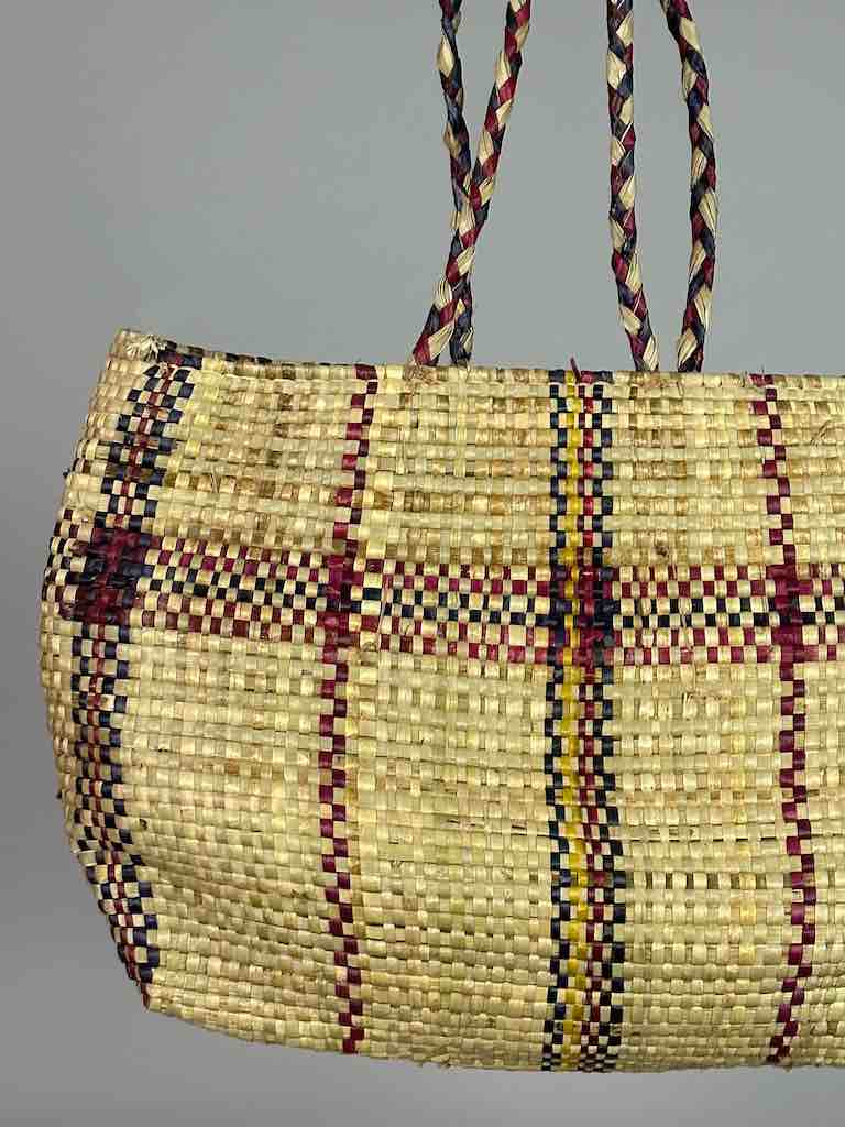 Large Swampgrass Straw Beach Handbag - Benin